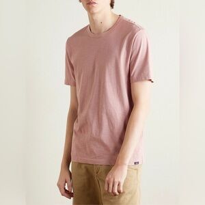 Faherty Sunwashed Regenerative Tee Organic Cotton Size Large in Pink
